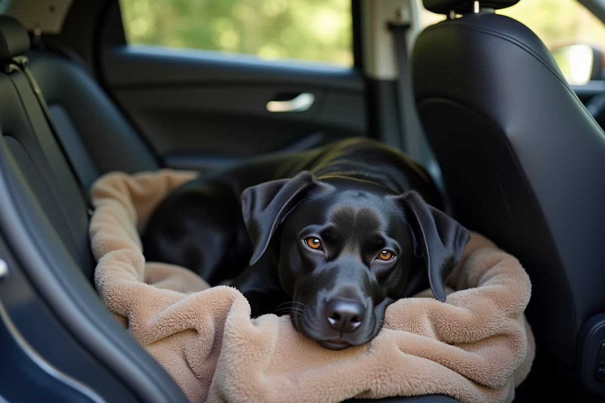 chien voiture
